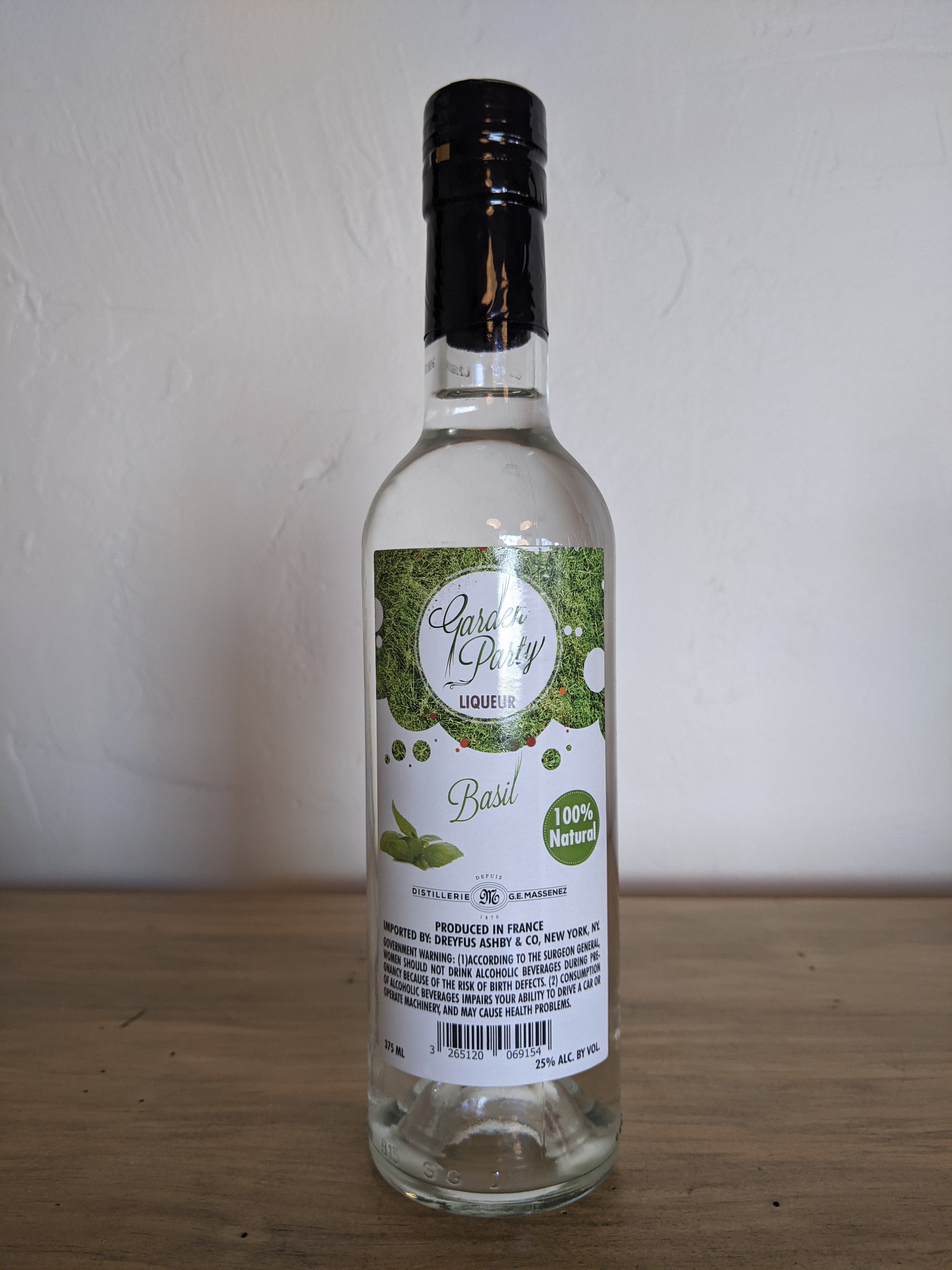 G.E. Massenez Garden Party Basil Liqueur 375ml