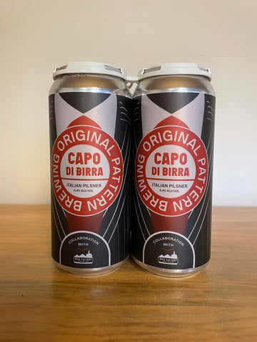 Original Pattern, Capo Di Birra, “Italian Style” Pilsner (4pk)