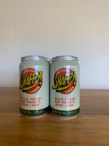 Twelve Percent Beer Project, Snappy! House Lager, American lager (4pk)