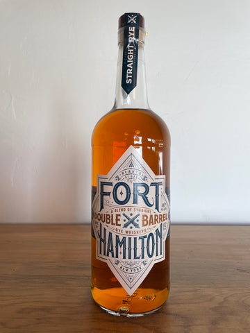 Bottle of Fort Hamilton 'Double Barrel' Rye Whiskey