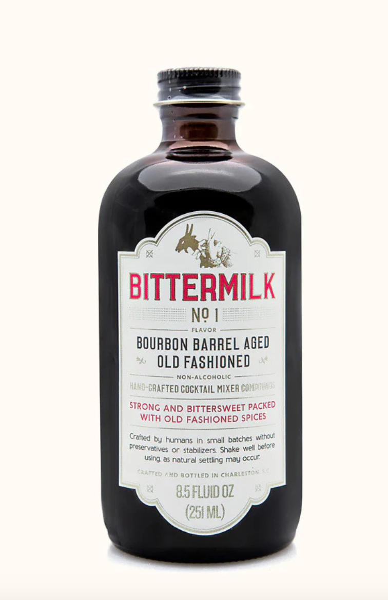 Bittermilk No.1 Bourbon Barrel Aged Old Fashioned Cocktail Mixer