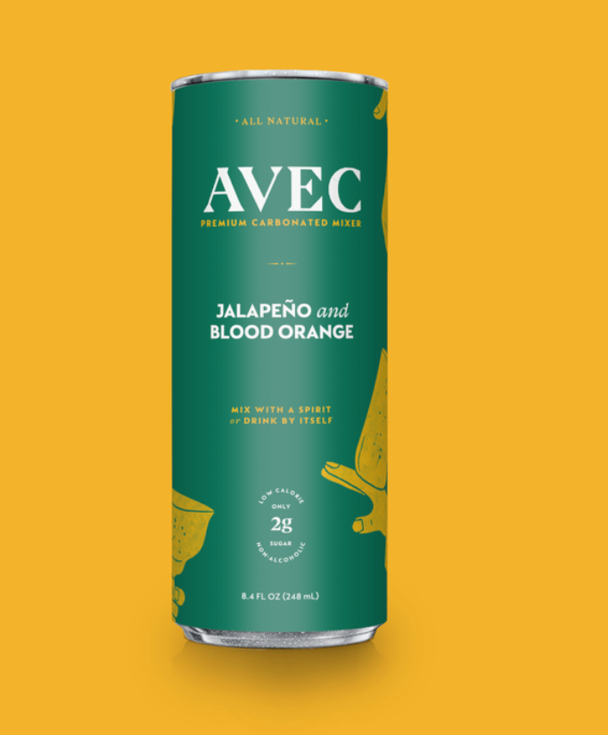 Avec Jalapeno & Blood Orange Sparkling (8.4 oz can)